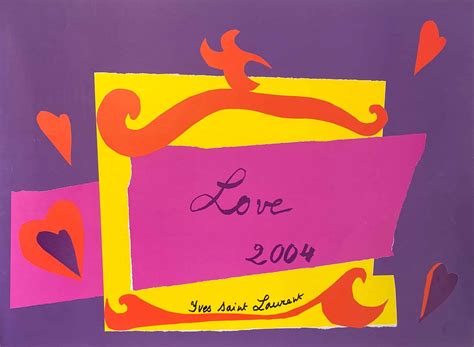 affiche love yves saint laurent|yves Saint Laurent carte.